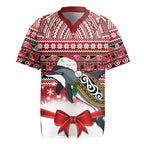 New Zealand Dolphin Terehu Christmas Rugby Jersey Maori Inspired Knitted Patterns