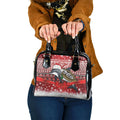 New Zealand Dolphin Terehu Christmas Shoulder Handbag Maori Inspired Knitted Patterns