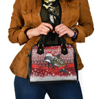 New Zealand Dolphin Terehu Christmas Shoulder Handbag Maori Inspired Knitted Patterns