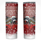 New Zealand Dolphin Terehu Christmas Skinny Tumbler Maori Inspired Knitted Patterns