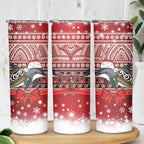 New Zealand Dolphin Terehu Christmas Skinny Tumbler Maori Inspired Knitted Patterns