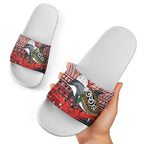 New Zealand Dolphin Terehu Christmas Slide Sandals Maori Inspired Knitted Patterns