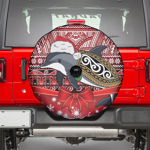 New Zealand Dolphin Terehu Christmas Spare Tire Cover Maori Inspired Knitted Patterns