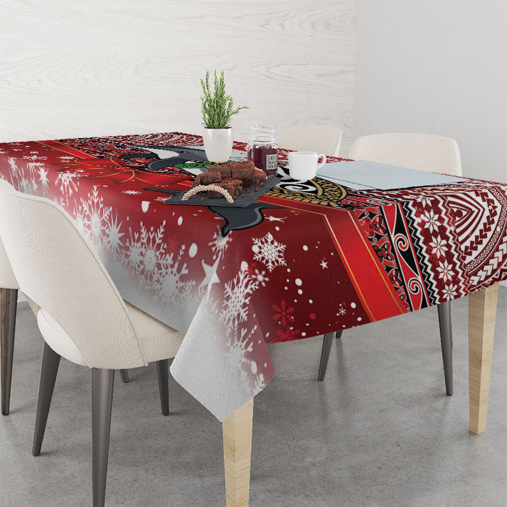 New Zealand Dolphin Terehu Christmas Tablecloth Maori Inspired Knitted Patterns