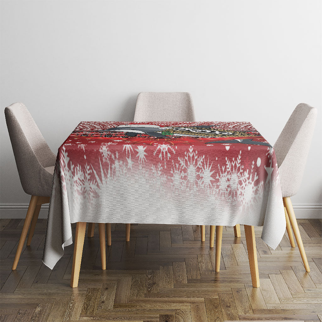New Zealand Dolphin Terehu Christmas Tablecloth Maori Inspired Knitted Patterns