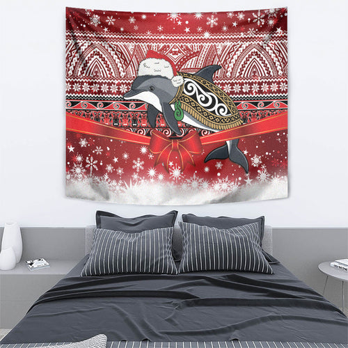 New Zealand Dolphin Terehu Christmas Tapestry Maori Inspired Knitted Patterns