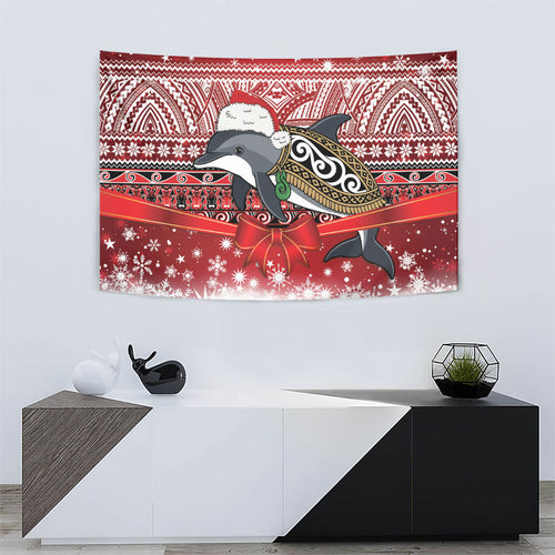 New Zealand Dolphin Terehu Christmas Tapestry Maori Inspired Knitted Patterns