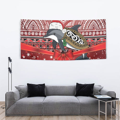 New Zealand Dolphin Terehu Christmas Tapestry Maori Inspired Knitted Patterns