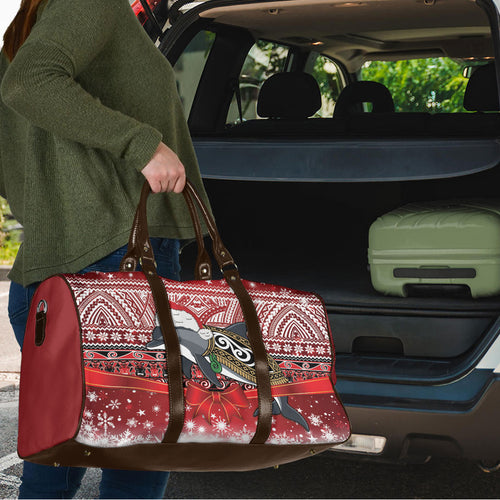 New Zealand Dolphin Terehu Christmas Travel Bag Maori Inspired Knitted Patterns