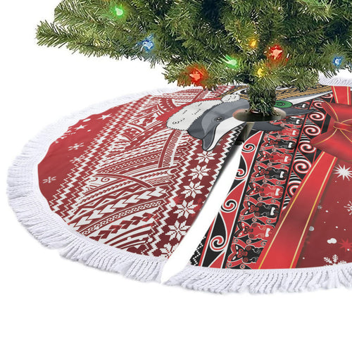 New Zealand Dolphin Terehu Christmas Tree Skirt Maori Inspired Knitted Patterns