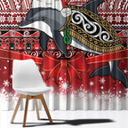 New Zealand Dolphin Terehu Christmas Window Curtain Maori Inspired Knitted Patterns
