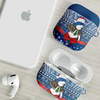 New Zealand Fairy Penguin Korora Christmas AirPods Case Maori Inspired Knitted Patterns
