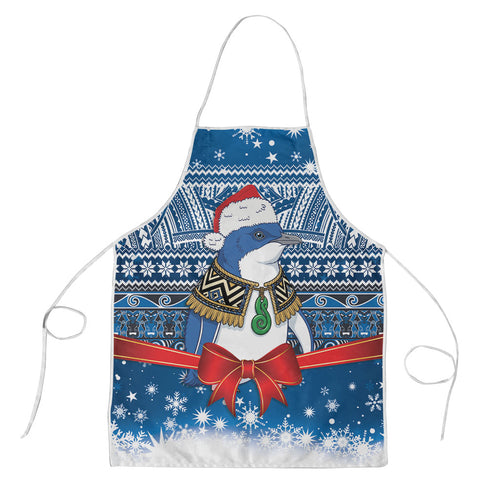 New Zealand Fairy Penguin Korora Christmas Apron Maori Inspired Knitted Patterns