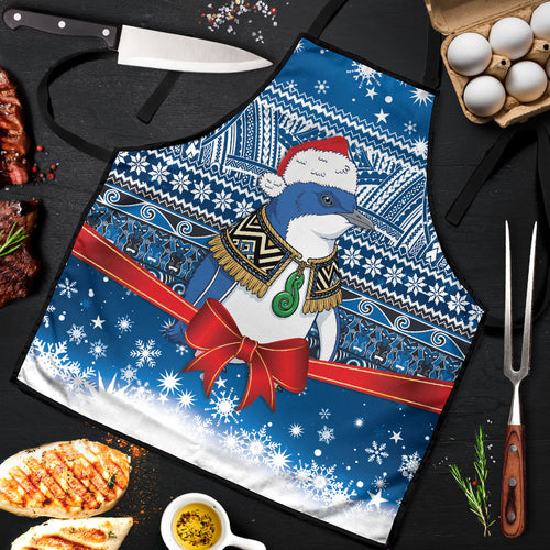 New Zealand Fairy Penguin Korora Christmas Apron Maori Inspired Knitted Patterns