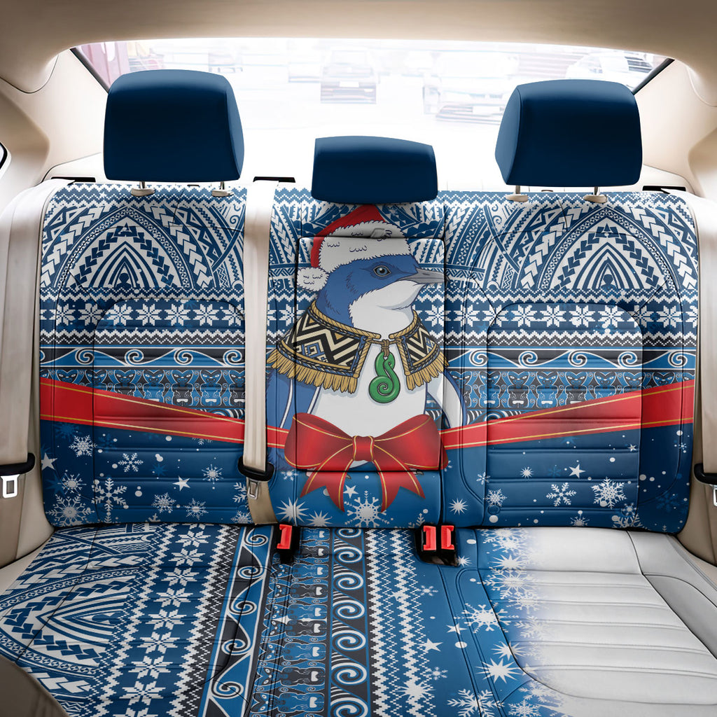 New Zealand Fairy Penguin Korora Christmas Back Car Seat Cover Maori Inspired Knitted Patterns