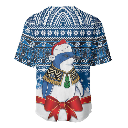 New Zealand Fairy Penguin Korora Christmas Baseball Jersey Maori Inspired Knitted Patterns