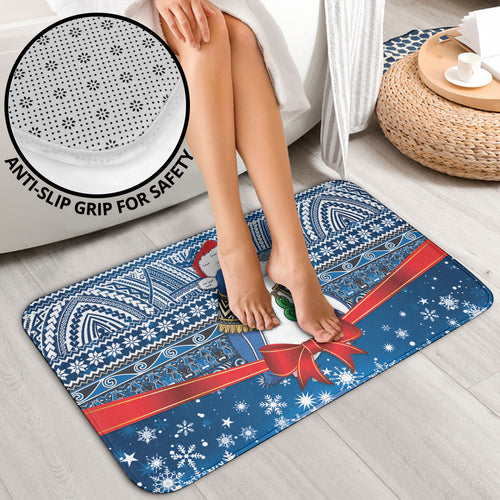 New Zealand Fairy Penguin Korora Christmas Bathroom Set Maori Inspired Knitted Patterns