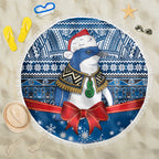 New Zealand Fairy Penguin Korora Christmas Beach Blanket Maori Inspired Knitted Patterns