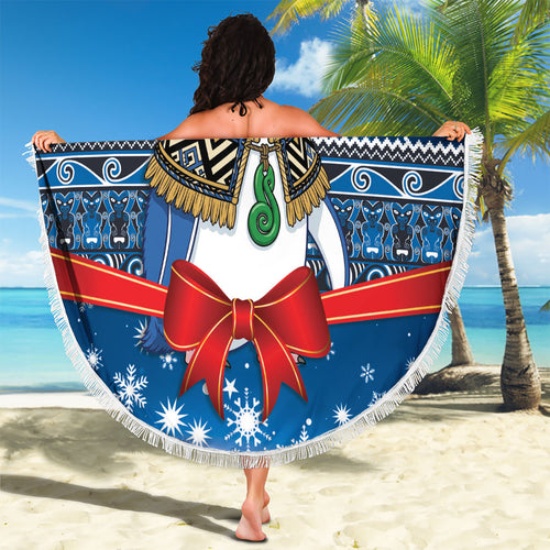 New Zealand Fairy Penguin Korora Christmas Beach Blanket Maori Inspired Knitted Patterns