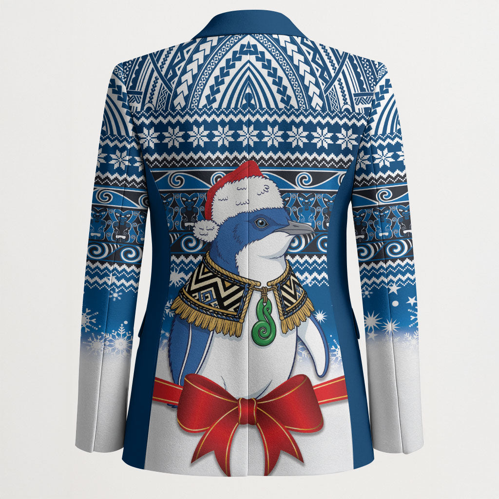 New Zealand Fairy Penguin Korora Christmas Blazer Maori Inspired Knitted Patterns