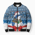 New Zealand Fairy Penguin Korora Christmas Bomber Puffer Jacket Maori Inspired Knitted Patterns