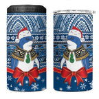 New Zealand Fairy Penguin Korora Christmas 4 in 1 Can Cooler Tumbler Maori Inspired Knitted Patterns