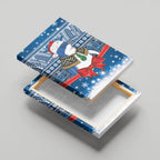 New Zealand Fairy Penguin Korora Christmas Canvas Wall Art Maori Inspired Knitted Patterns