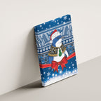 New Zealand Fairy Penguin Korora Christmas Canvas Wall Art Maori Inspired Knitted Patterns
