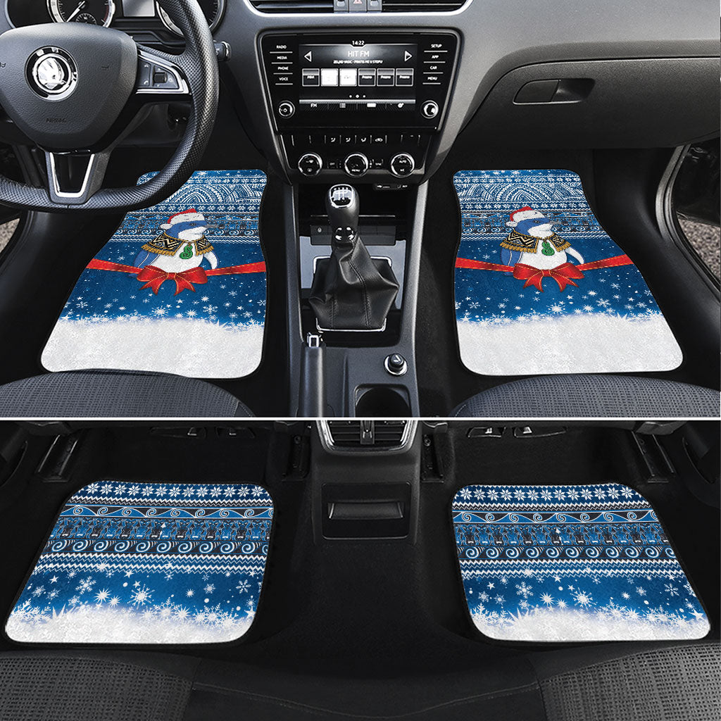 New Zealand Fairy Penguin Korora Christmas Car Mats Maori Inspired Knitted Patterns