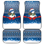 New Zealand Fairy Penguin Korora Christmas Car Mats Maori Inspired Knitted Patterns