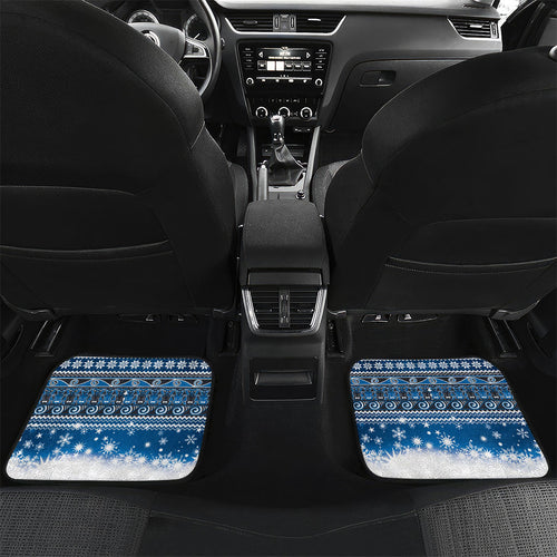 New Zealand Fairy Penguin Korora Christmas Car Mats Maori Inspired Knitted Patterns