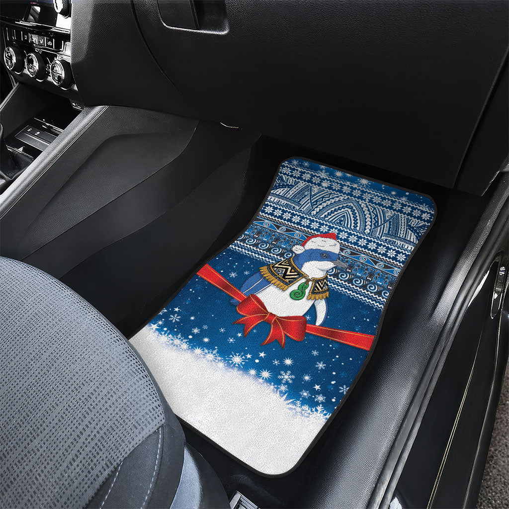 New Zealand Fairy Penguin Korora Christmas Car Mats Maori Inspired Knitted Patterns