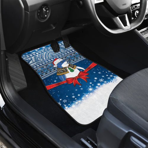 New Zealand Fairy Penguin Korora Christmas Car Mats Maori Inspired Knitted Patterns