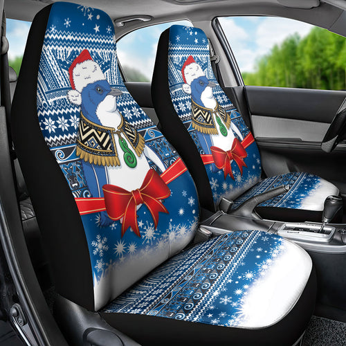 New Zealand Fairy Penguin Korora Christmas Car Seat Cover Maori Inspired Knitted Patterns