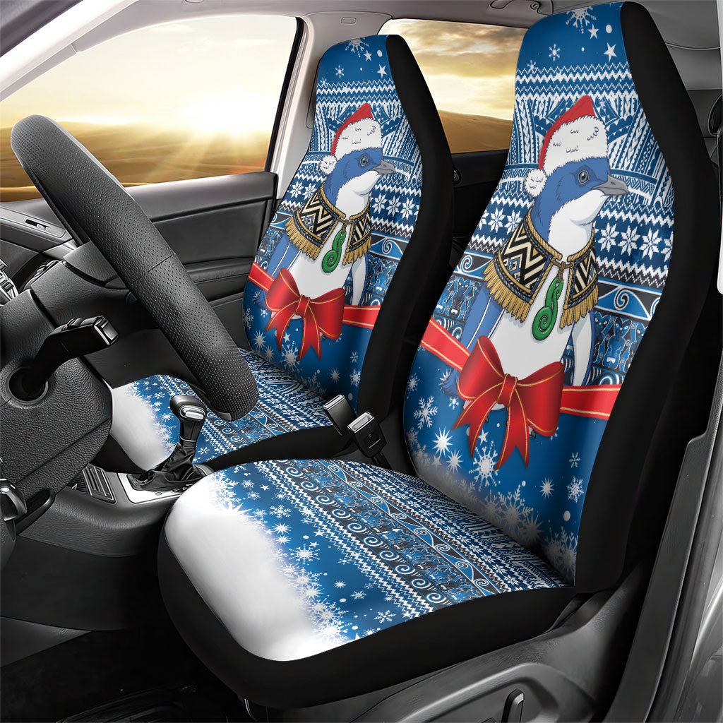 New Zealand Fairy Penguin Korora Christmas Car Seat Cover Maori Inspired Knitted Patterns