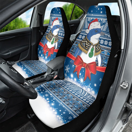 New Zealand Fairy Penguin Korora Christmas Car Seat Cover Maori Inspired Knitted Patterns