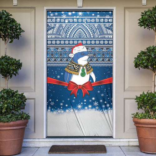 New Zealand Fairy Penguin Korora Christmas Door Cover Maori Inspired Knitted Patterns