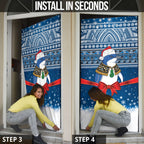 New Zealand Fairy Penguin Korora Christmas Door Cover Maori Inspired Knitted Patterns