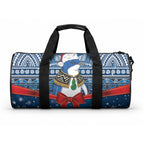 New Zealand Fairy Penguin Korora Christmas Duffle Bag Maori Inspired Knitted Patterns