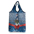 New Zealand Fairy Penguin Korora Christmas Grocery Bag Maori Inspired Knitted Patterns