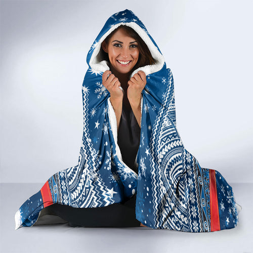 New Zealand Fairy Penguin Korora Christmas Hooded Blanket Maori Inspired Knitted Patterns
