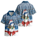 New Zealand Fairy Penguin Korora Christmas Kid Hawaiian Shirt Maori Inspired Knitted Patterns