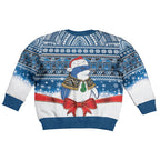 New Zealand Fairy Penguin Korora Christmas Kid Ugly Christmas Sweater Maori Inspired Knitted Patterns