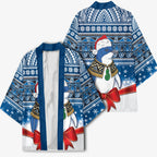 New Zealand Fairy Penguin Korora Christmas Kimono Maori Inspired Knitted Patterns