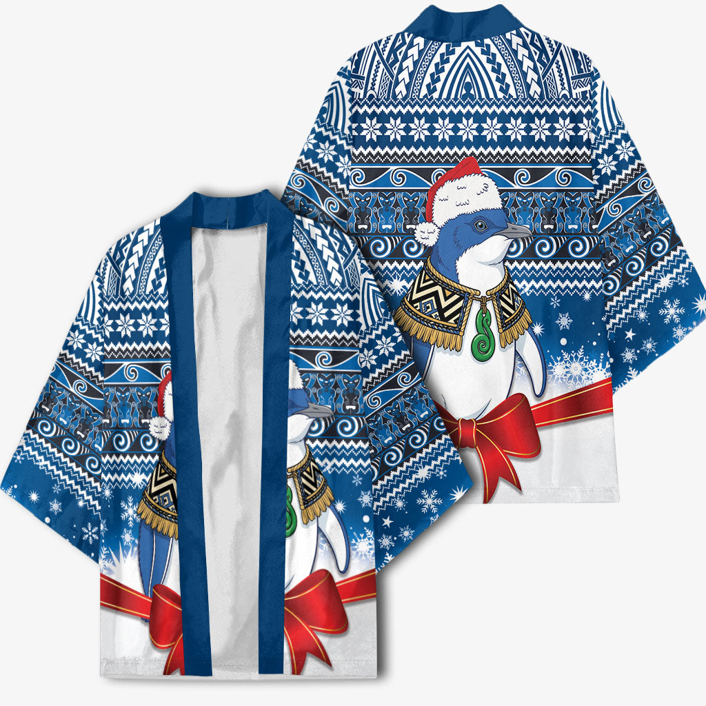 New Zealand Fairy Penguin Korora Christmas Kimono Maori Inspired Knitted Patterns