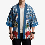 New Zealand Fairy Penguin Korora Christmas Kimono Maori Inspired Knitted Patterns