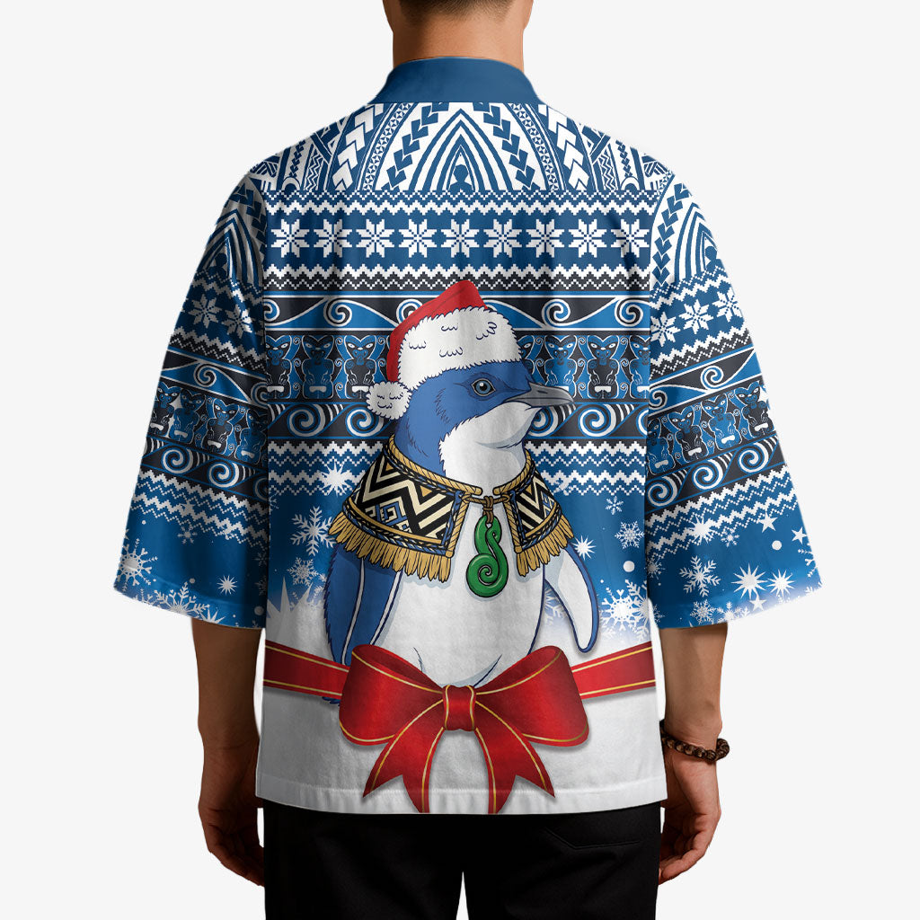 New Zealand Fairy Penguin Korora Christmas Kimono Maori Inspired Knitted Patterns