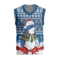New Zealand Fairy Penguin Korora Christmas Knitted V-Neck Vest Maori Inspired Knitted Patterns