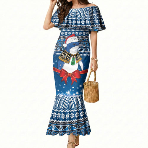 New Zealand Fairy Penguin Korora Christmas Mermaid Dress Maori Inspired Knitted Patterns