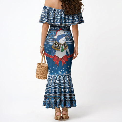 New Zealand Fairy Penguin Korora Christmas Mermaid Dress Maori Inspired Knitted Patterns